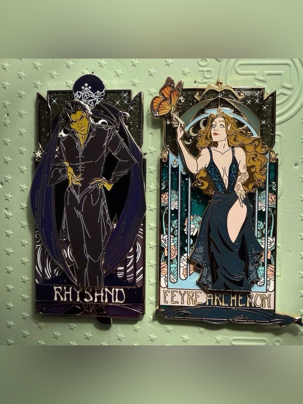 A Court of Thorns and Roses ACOTAR Rhysand Feyre Pin Set - Bookish Sarah J Maas